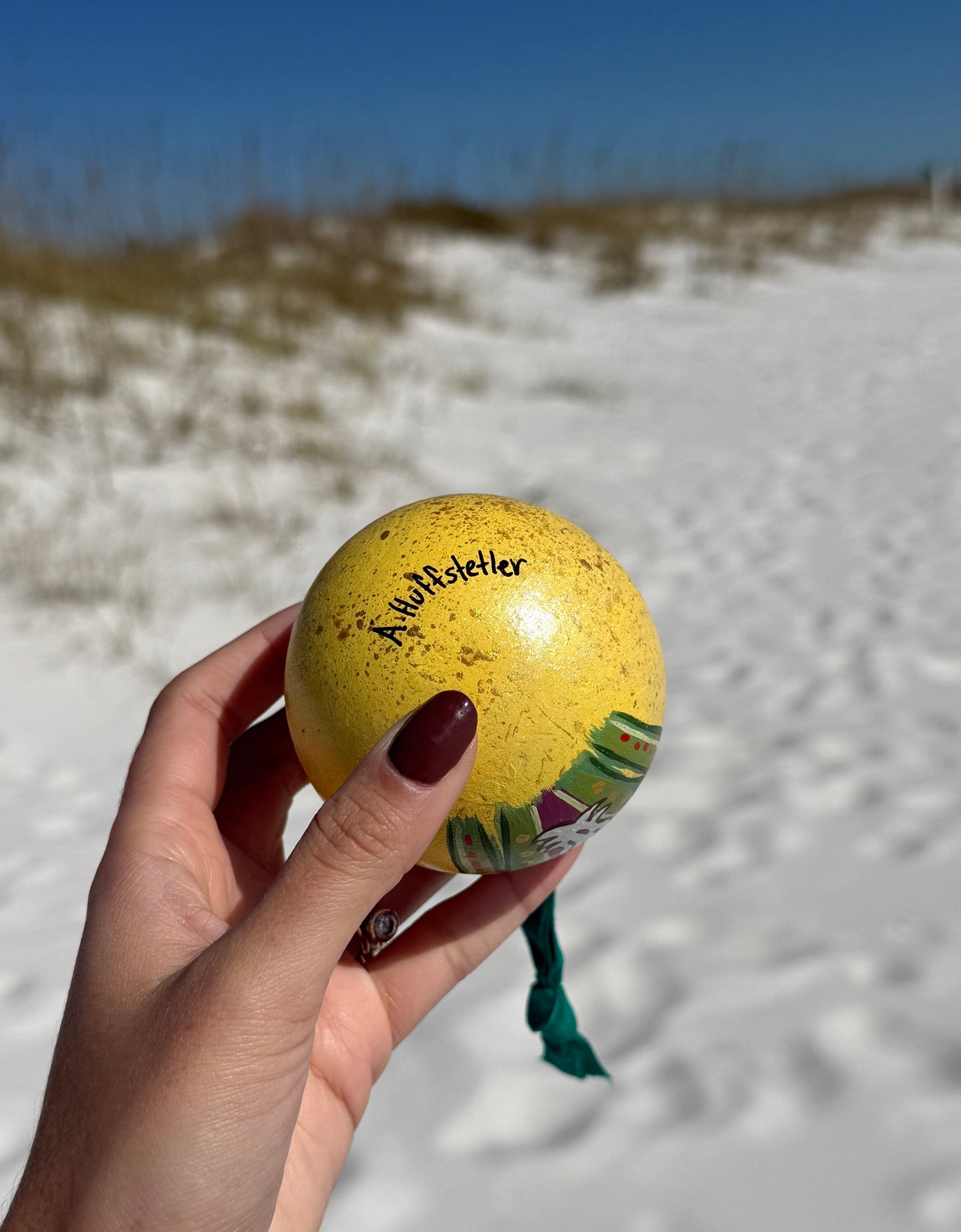 “Nutcracker” Yellow ornament