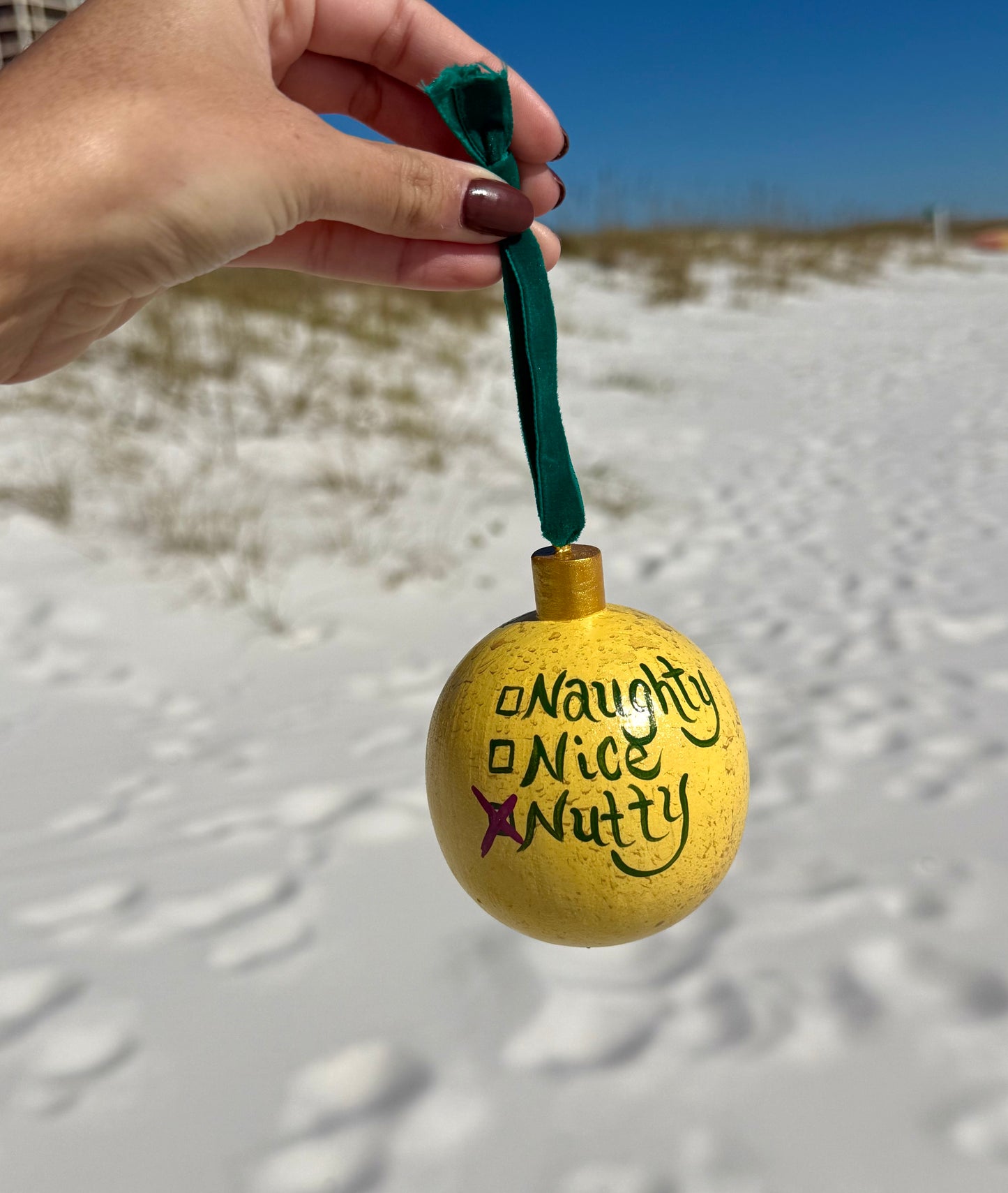 “Nutcracker” Yellow ornament