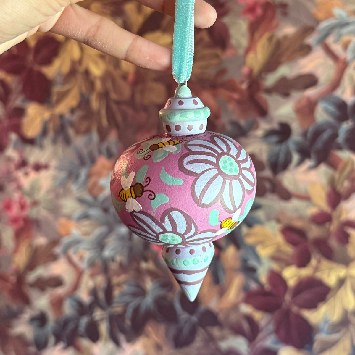 Bee Jolly (Violet) Ornament