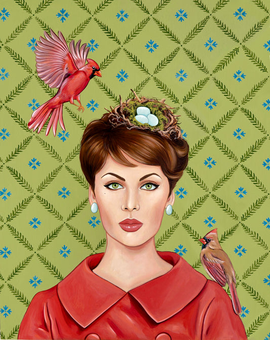 Cardinal Couple - Print