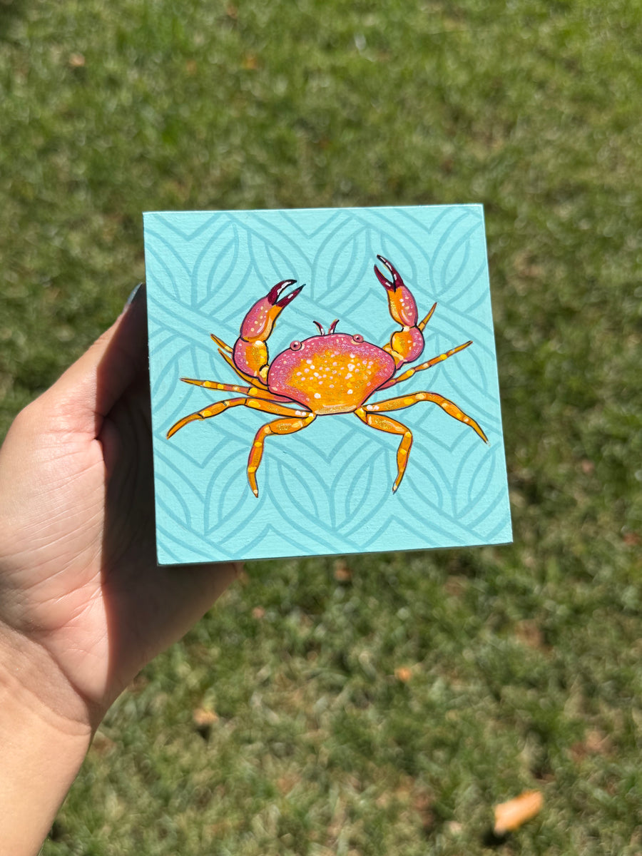 Crab in the current